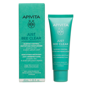 Apivita Just Bee Clear Ενυδατική Κρέμα Προσώπου Ημέρας 40ml