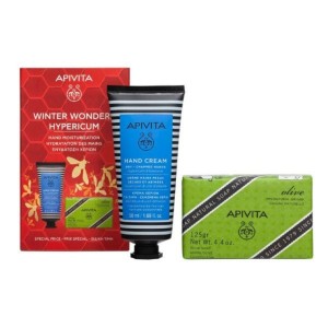 Apivita PROMO PACK Hypericum Κρέμα Για Ξηρά-Σκασμένα Χέρια 50ml & Σαπούνι Με Ελιά 125gr