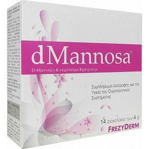 Frezyderm dMannosa D-Μαννόζη & Εκχύλισμα Κράνμπερι 14 φακελάκια x 4 g