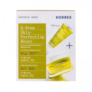 Korres Promo Santorini Grape Poreless Skin Face Cream 40ml & Δώρο Volcanic SkinReset Face Mask 20ml