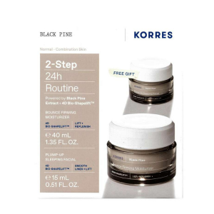 Korres Promo με Black Pine Κρέμα Ημέρας για Σύσφιξη & Lifting, 40ml & Δώρο Black Pine Κρέμα Νυκτός για Σύσφιξη & Lifting, 15ml, 1σετ