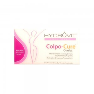 Hydrovit Intimcare Colpo-Cure Ovules Κολπικά Yπόθετα για την Αποκατάσταση της Κολπικής Χλωρίδας, 10τεμ