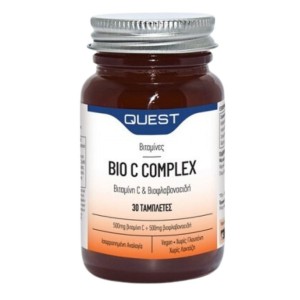 Quest Bio C Complex Vitamin C 500mg & Bioflavonoids Βιταμίνη για Ενέργεια & Ανοσοποιητικό 30 ταμπλέτες