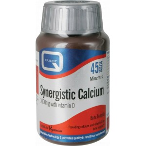 Quest Nutrition Synergistic Calcium 1000mg & Vitamin D 45 ταμπλέτες