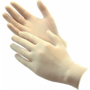 AlfaShield Latex Examination Gloves Εξεταστικά Γάντια Latex Μιάς Χρήσης Χωρίς Πούδρα, Μη Αποστειρωμένα 100 Τεμάχια