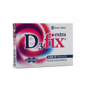 Uni-Pharma D3 Fix Extra 2000iu Vitamin D3 60 ταμπλέτες