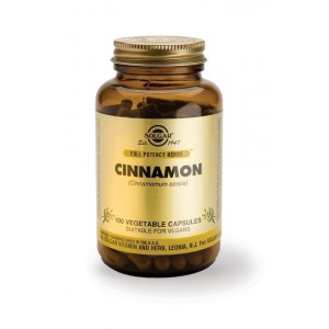 Solgar Cinnamon 500mg 100 φυτικές κάψουλες