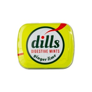 Dills Digestive Mints Ginger-Lime Παστίλιες για την Χώνεψη & την Κακοσμία 15g.