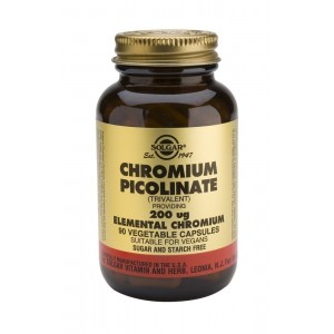 Solgar Chromium Picolinate 200mcg 90 φυτικές κάψουλες