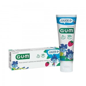 GUM Οδοντόκρεμα 50ml 1450 ppm με Γεύση Φράουλα για 6+ χρονών