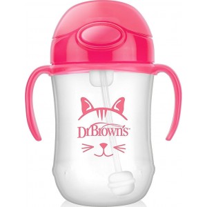 Dr. Brown's Baby's First Straw Cup Pink 270ml