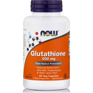 Now Foods Glutathione 500mg 60 Κάψουλες