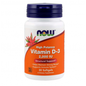 Now Foods Vitamin D3 2000iu 30 μαλακές κάψουλες