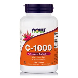 Now Foods C - 1000 With Rose Hips And Bioflavonoids 100 ταμπλέτες