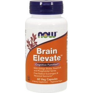 Now Foods Brain Elevate Vegeterian Συμπλήρωμα για την Μνήμη 60 φυτικές κάψουλες