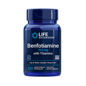 Life Extension Benfotiamine With Thiamine 100mg, 120caps