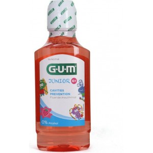 Gum Junior Στοματικό Διάλυμα με Γεύση Φράουλα 6+ 300ml