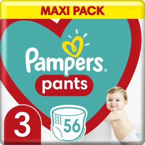 Pampers Πάνες Βρακάκι Pants No. 3 για 6-11kg 56τμχ