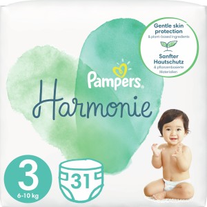 Pampers Πάνες με Αυτοκόλλητο Harmonie No. 3 για 6-10kg 31τμχ