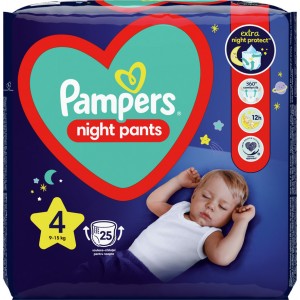 Pampers Night Pants Νο4 (9-15kg) 25τεμ