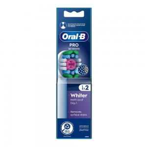 Oral-B 3D White Ανταλλακτικές Κεφαλές Ηλεκτρικής Οδοντόβουρτσας 2τμχ