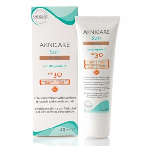 Synchroline Aknicare Αντηλιακή Κρέμα Προσώπου SPF30 με Χρώμα 50ml