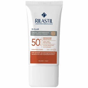 Rilastil D Clar Uniforming Αντηλιακή Κρέμα Προσώπου SPF50 με Χρώμα Medium (Μέσης Απόχρωσης) 40ml