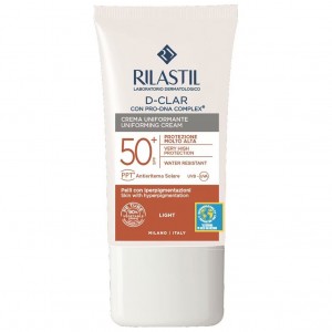 Rilastil D-Clar Uniforming Αντηλιακή Κρέμα Προσώπου SPF50 με Χρώμα Light 40ml