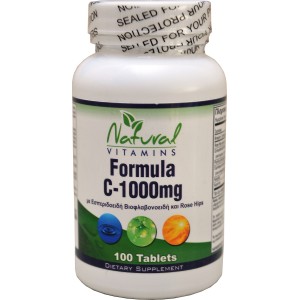 Natural Vitamins Vitamin C Βιταμίνη για Ενέργεια & Ανοσοποιητικό 1000mg 100 ταμπλέτες