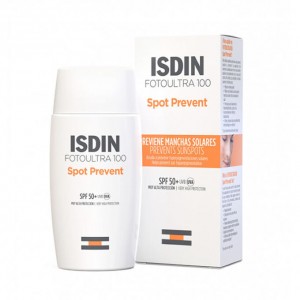 Isdin Foto Ultra 100 Spot Prevent Fusion Fluid SPF50+ Λεπτόρευστη Αντηλιακή Κρέμα για Πρόληψη των Σκούρων Κηλίδων 50ml