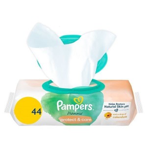 Pampers Harmonie Protect & Care Βρεφικά Μωρομάντηλα με Καλέντουλα 44τεμ