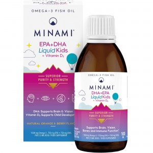 Minami Kids DHA+EPA Liquid + Vitamin D3 100ml