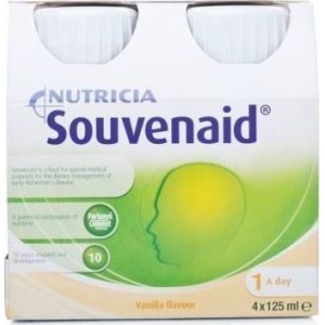 Nutricia Souvenaid Βανίλια, 4x125ml