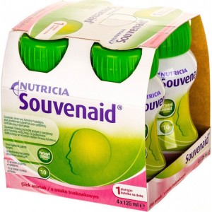 Nutricia Souvenaid Φράουλα, 4x125ml