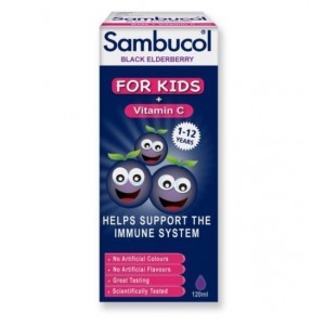 Sambucol For Kids + Vitamin C Σιρόπι για την ενίσχυση του Ανοσοποιητικού, 120ml